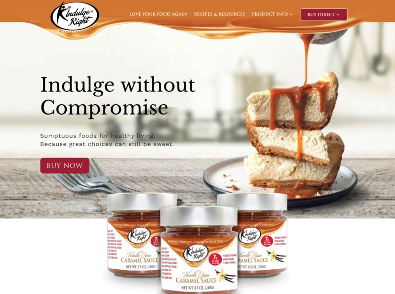 Indulge Right storybrand website example